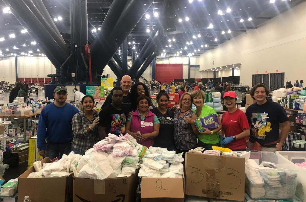 Volunteering during Hurricane Harvey in 2017